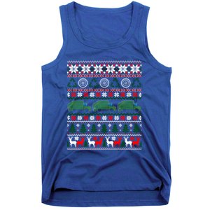 Ugly Christmas Ornat Trash Garbage Truck Gift Tank Top