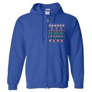 Ugly Christmas Ornat Trash Garbage Truck Gift Full Zip Hoodie