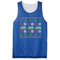 Ugly Christmas Ornat Trash Garbage Truck Gift Mesh Reversible Basketball Jersey Tank