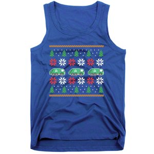 Ugly Christmas Ornat Trash Garbage Truck Gift Tank Top