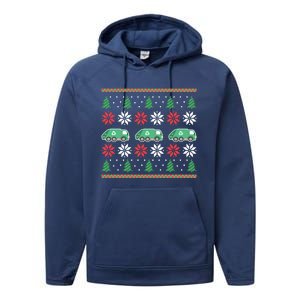 Ugly Christmas Ornat Trash Garbage Truck Gift Performance Fleece Hoodie