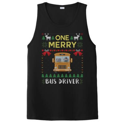 Ugly Christmas One Merry Bus Driver Driving School PosiCharge Competitor Tank