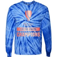 Usa Champions Of The Goldcup W Tie-Dye Long Sleeve Shirt