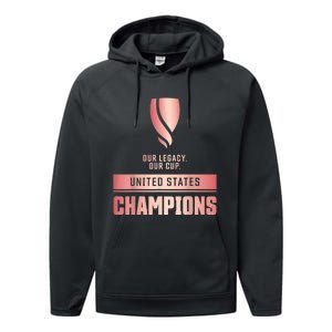 Usa Champions Of The Goldcup W Performance Fleece Hoodie