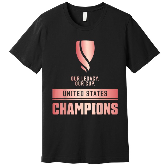 Usa Champions Of The Goldcup W Premium T-Shirt