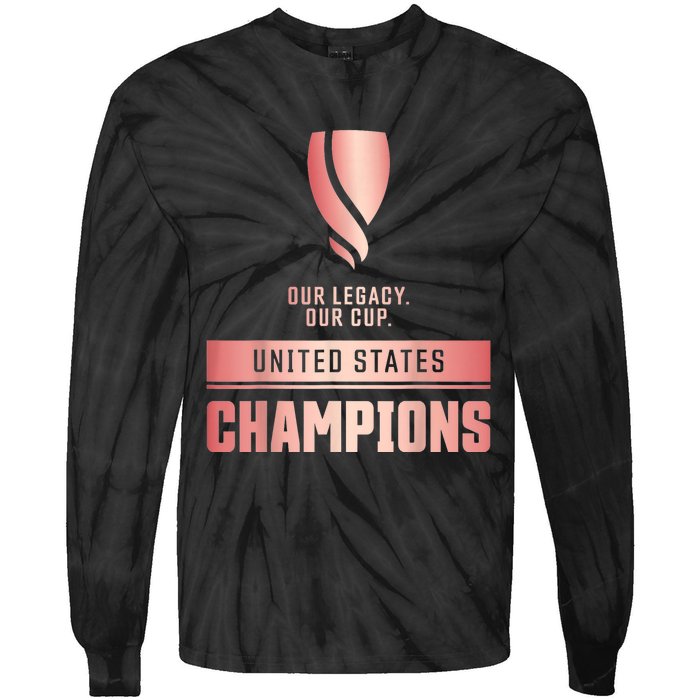 Usa Champions Of The Goldcup W Tie-Dye Long Sleeve Shirt