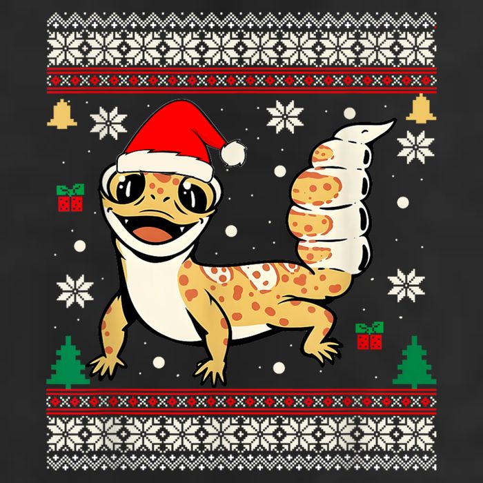 Ugly Christmas Pajama Sweater Leopard Gecko Animals Lover 7 Panel Mesh Trucker Snapback Hat