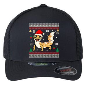 Ugly Christmas Pajama Sweater Leopard Gecko Animals Lover Flexfit Unipanel Trucker Cap