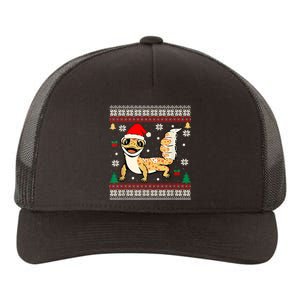 Ugly Christmas Pajama Sweater Leopard Gecko Animals Lover Yupoong Adult 5-Panel Trucker Hat