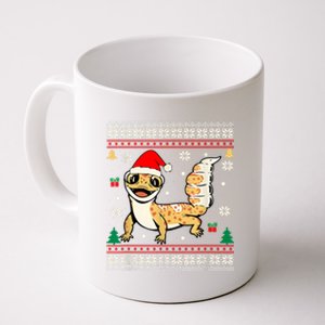 Ugly Christmas Pajama Sweater Leopard Gecko Animals Lover Coffee Mug