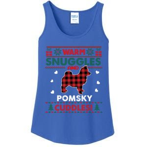 Ugly Christmas Pomsky Dog Lover Xmas Gifts Ladies Essential Tank