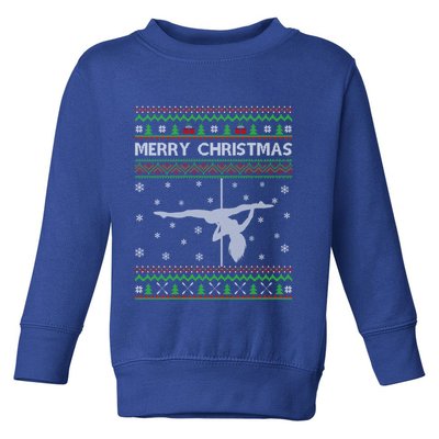 Ugly Christmas Pole Dance Dancing Xmas Cute Gift Toddler Sweatshirt