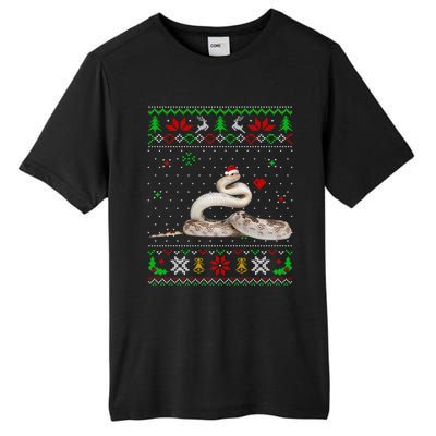 Ugly Christmas Pajama Sweater Snake Animals Lover Funny Gift Tall Fusion ChromaSoft Performance T-Shirt