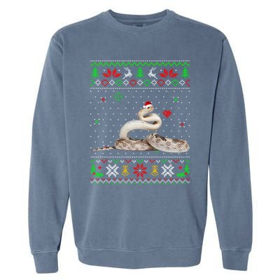 Ugly Christmas Pajama Sweater Snake Animals Lover Funny Gift Garment-Dyed Sweatshirt