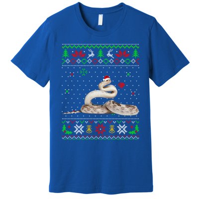 Ugly Christmas Pajama Sweater Snake Animals Lover Funny Gift Premium T-Shirt