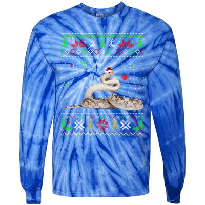 Ugly Christmas Pajama Sweater Snake Animals Lover Funny Gift Tie-Dye Long Sleeve Shirt