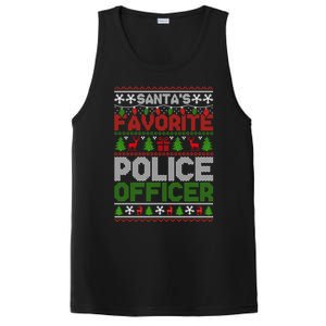 Ugly Christmas Police Officer Gift PosiCharge Competitor Tank