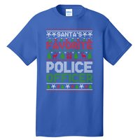 Ugly Christmas Police Officer Gift Tall T-Shirt