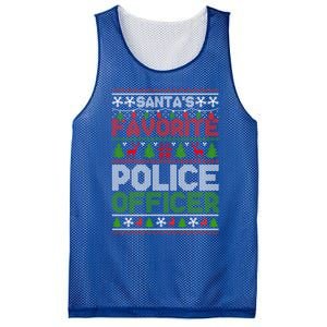 Ugly Christmas Police Officer Gift Mesh Reversible Basketball Jersey Tank