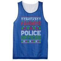 Ugly Christmas Police Officer Gift Mesh Reversible Basketball Jersey Tank