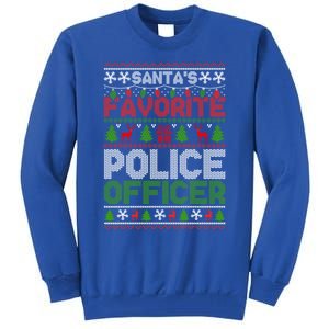 Ugly Christmas Police Officer Gift Tall Sweatshirt