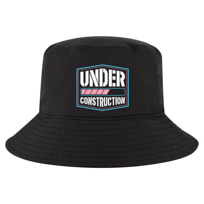 Under Construction Pride Transitioning Mtf Ftm Cool Comfort Performance Bucket Hat