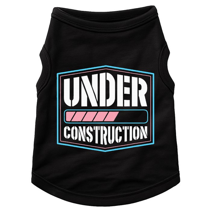 Under Construction Pride Transitioning Mtf Ftm Doggie Tank