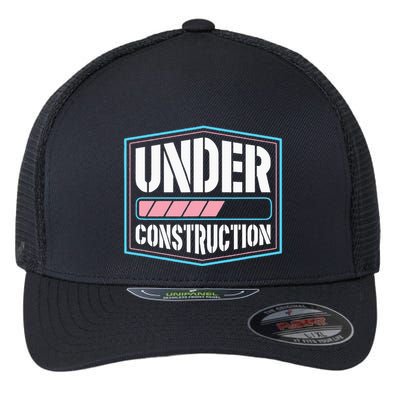 Under Construction Pride Transitioning Mtf Ftm Flexfit Unipanel Trucker Cap