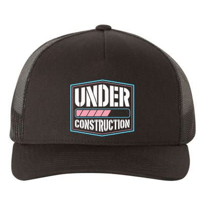 Under Construction Pride Transitioning Mtf Ftm Yupoong Adult 5-Panel Trucker Hat