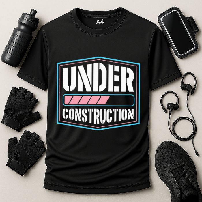 Under Construction Pride Transitioning Mtf Ftm Performance Shirt