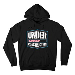 Under Construction Pride Transitioning Mtf Ftm Hoodie