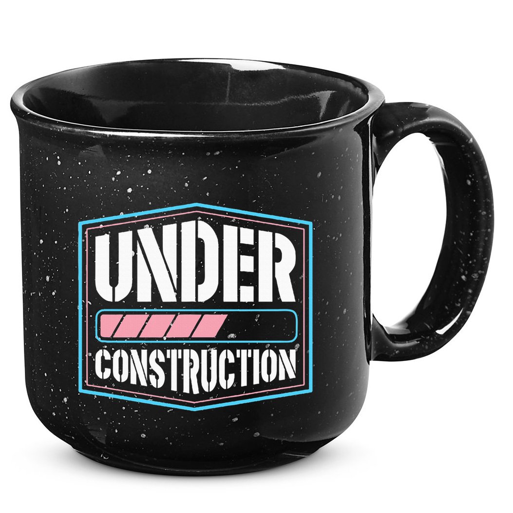 Under Construction Pride Transitioning Mtf Ftm 15oz Campfire Ceramic Mug
