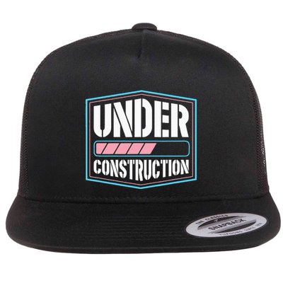 Under Construction Pride Transitioning Mtf Ftm Flatbill Hat