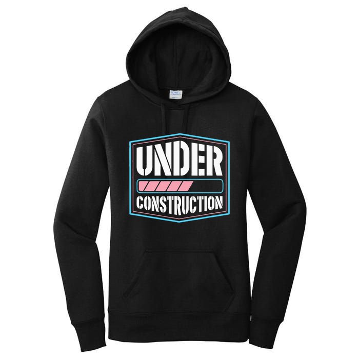 Under Construction Pride Transitioning Mtf Ftm Women's Pullover Hoodie