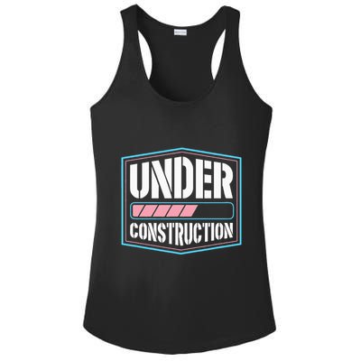 Under Construction Pride Transitioning Mtf Ftm Ladies PosiCharge Competitor Racerback Tank