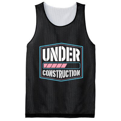 Under Construction Pride Transitioning Mtf Ftm Mesh Reversible Basketball Jersey Tank
