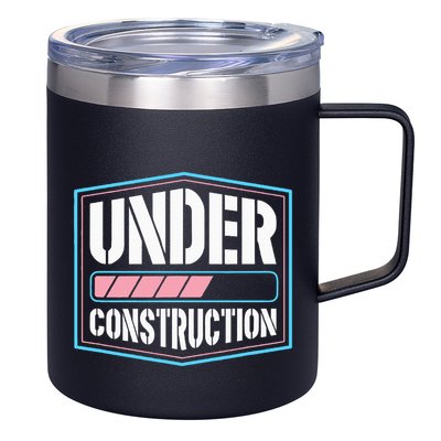 Under Construction Pride Transitioning Mtf Ftm 12oz Stainless Steel Coffee Mug