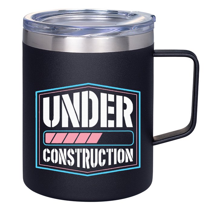 Under Construction Pride Transitioning Mtf Ftm 12oz Stainless Steel Coffee Mug