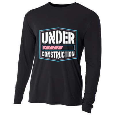 Under Construction Pride Transitioning Mtf Ftm Cooling Performance Long Sleeve Crew