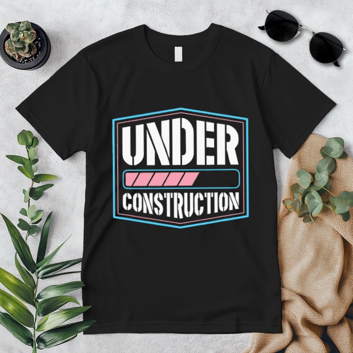 Under Construction Pride Transitioning Mtf Ftm Premium T-Shirt