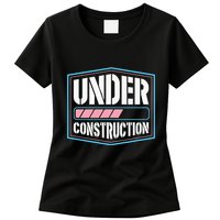 Under Construction Pride Transitioning Mtf Ftm Womens T-Shirt