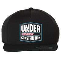 Under Construction Pride Transitioning Mtf Ftm Wool Snapback Cap