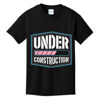 Under Construction Pride Transitioning Mtf Ftm Kids T-Shirt