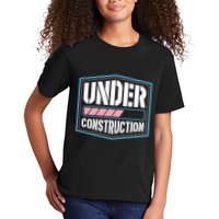 Under Construction Pride Transitioning Mtf Ftm Kids T-Shirt