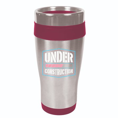 Under Construction Pride Transitioning Mtf Ftm 16oz Travel Tumbler