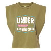 Under Construction Pride Transitioning Mtf Ftm Garment-Dyed Women's Muscle Tee