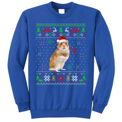 Ugly Christmas Pajama Sweater Hamster Animals Lover Funny Gift Tall Sweatshirt