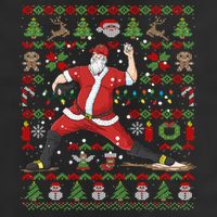 Ugly Christmas Pitcher Baseball Santa Claus Great Gift Hat