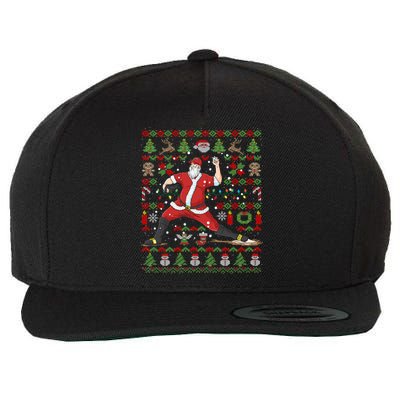 Ugly Christmas Pitcher Baseball Santa Claus Great Gift Wool Snapback Cap