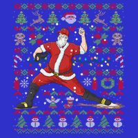 Ugly Christmas Pitcher Baseball Santa Claus Great Gift 16 in Basic Backpack